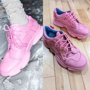 NWT Camper | Karst Pink leather and textile sneakers